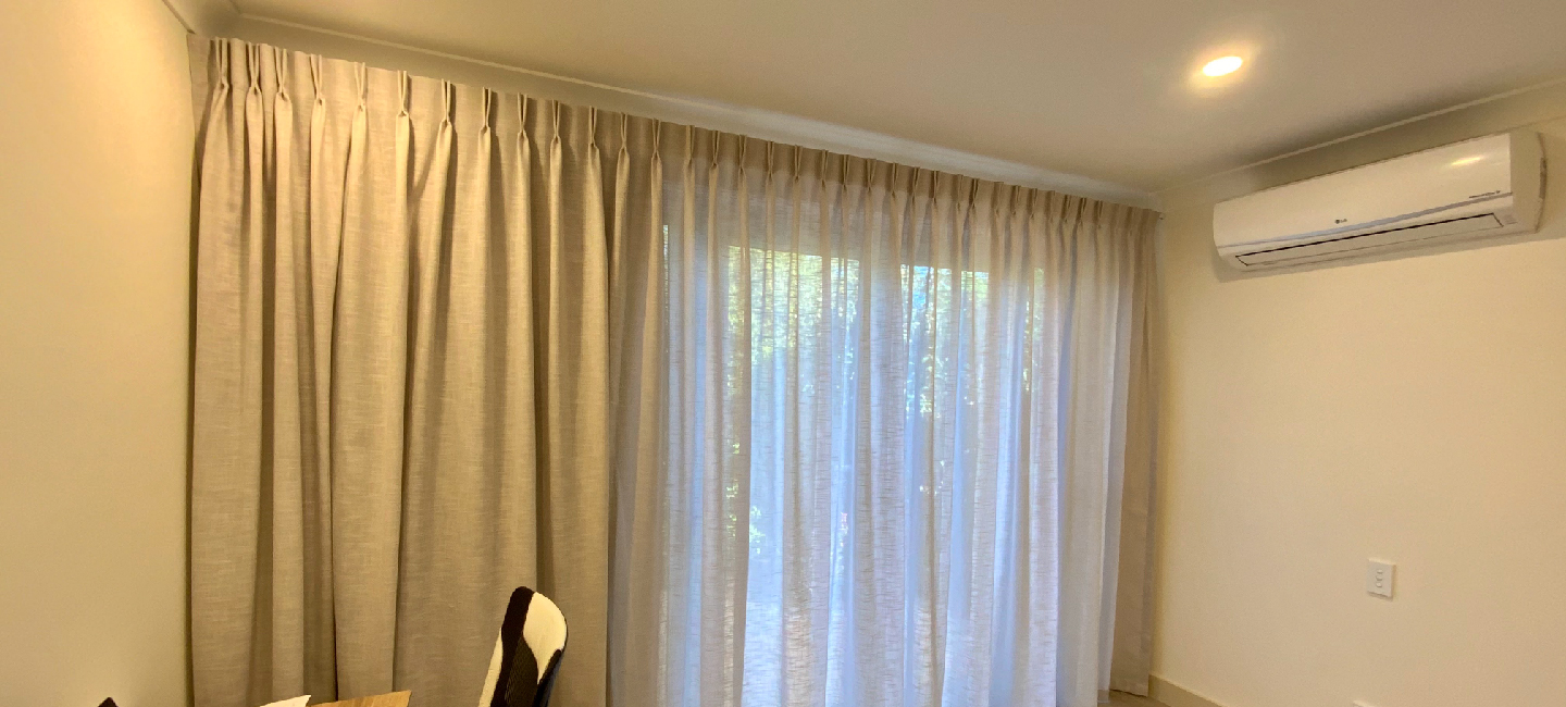 Inverted Box Pleat Curtains Sydney | The Curtain Lab