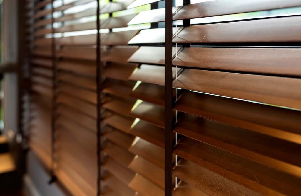 Timber Look Venetian Blinds | The Curtain Lab